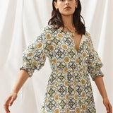 Sancia - Fernery Dress - Margit Tile Print