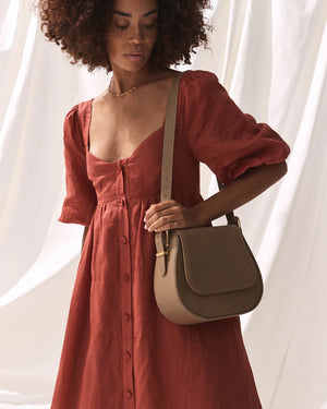 Sancia - The Elias Saddle Bag - Mushroom