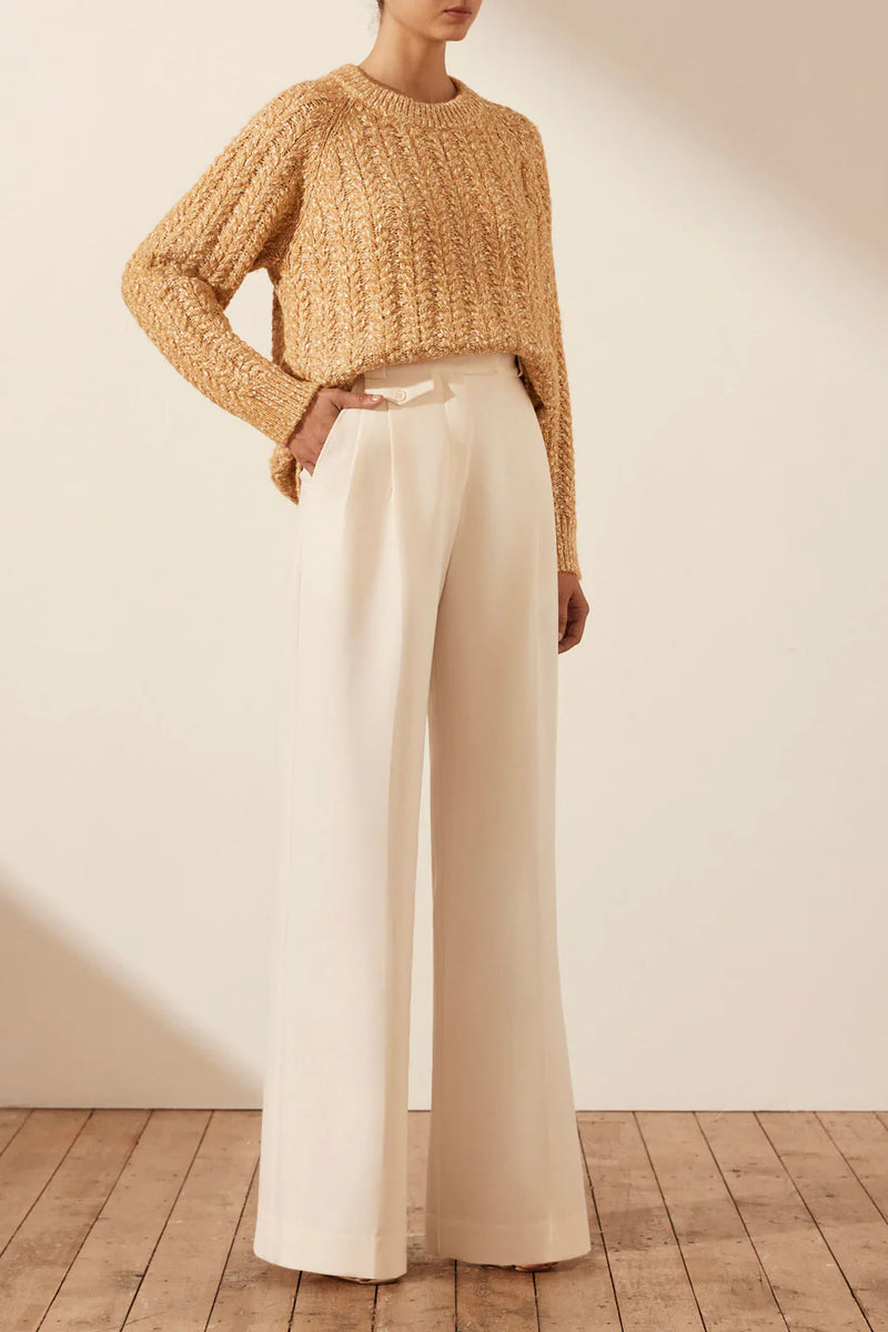 Shona Joy - Sequeira Relaxed Jumper - Taffy