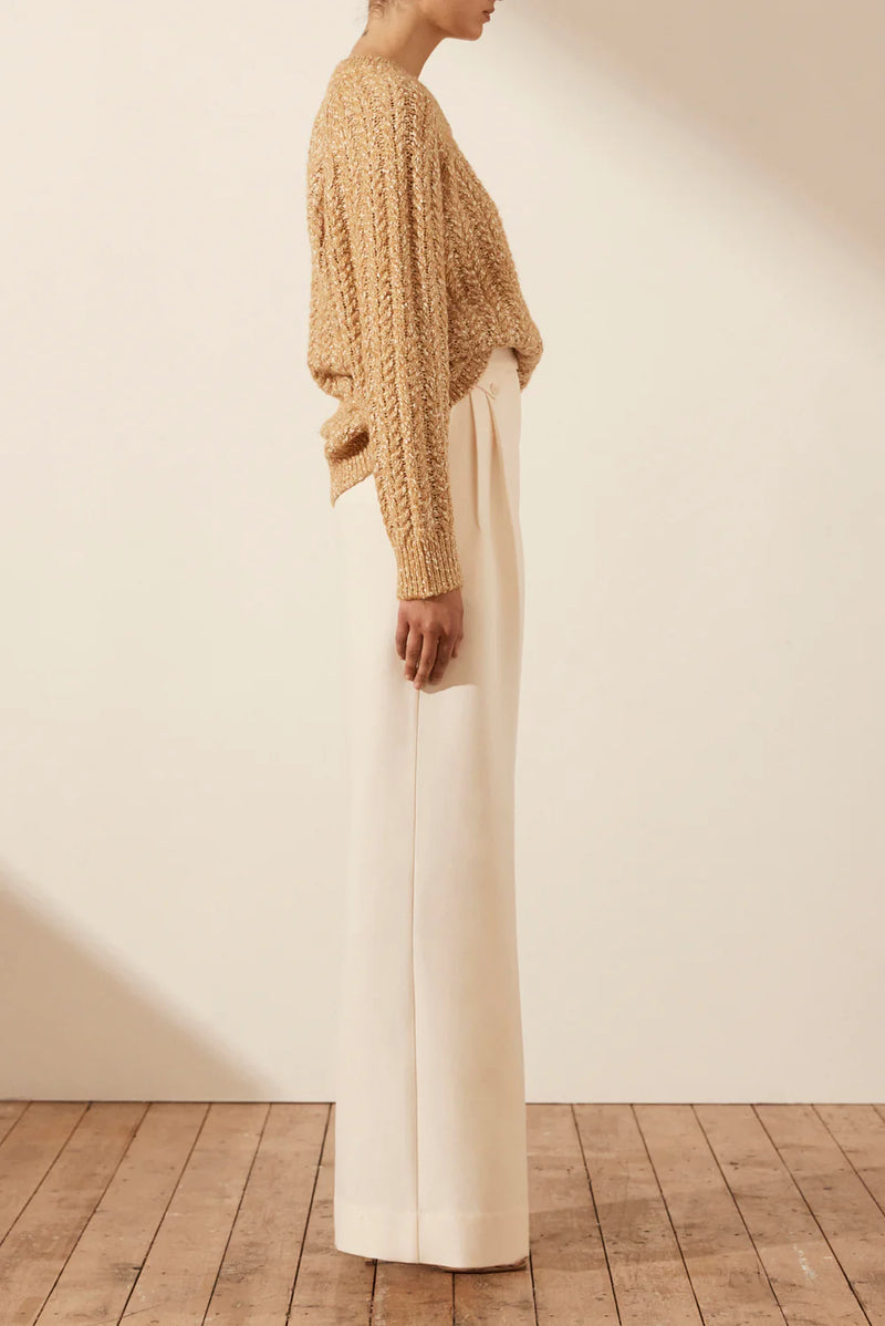 Shona Joy - Sequeira Relaxed Jumper - Taffy