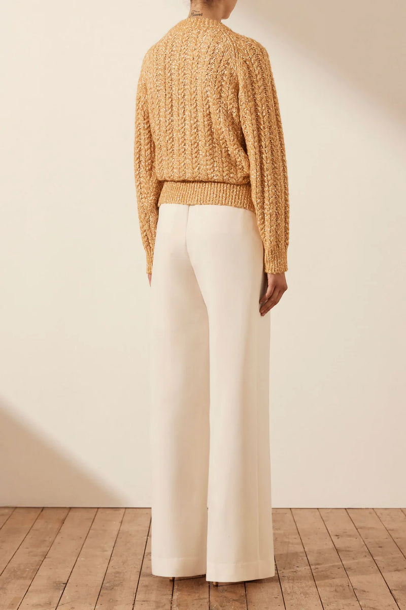 Shona Joy - Sequeira Relaxed Jumper - Taffy