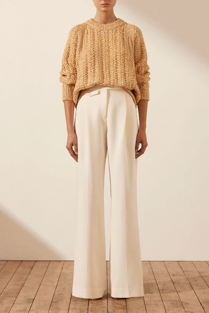 Shona Joy - Sequeira Relaxed Jumper - Taffy