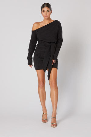 Winona - Nandu Knit Dress ( Black )
