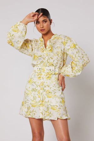 Winona - Limette Short Dress