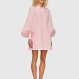 LEO LIN - The Fields Linen Mini Dress - Pink