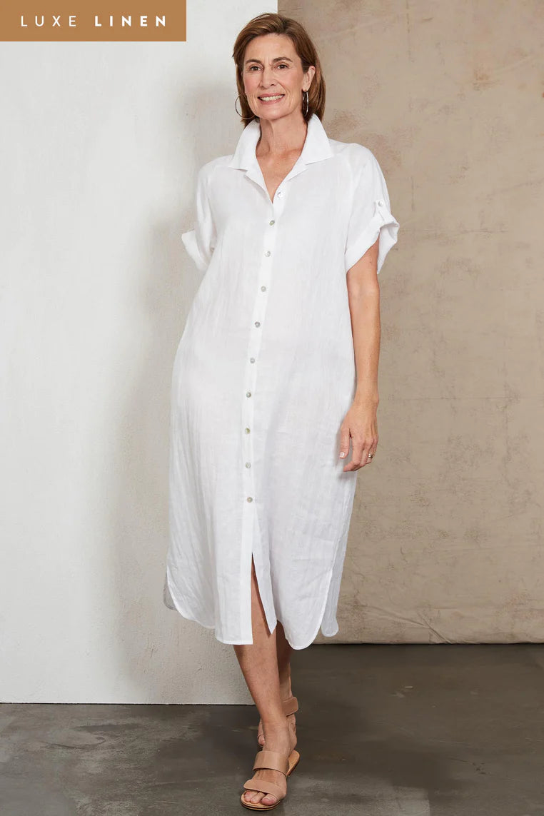 Eb & Ive - Studio Shirt Dress - Salt