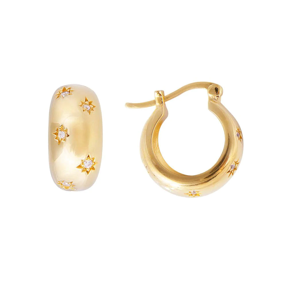 Fairley - Starburst Flared Hoops