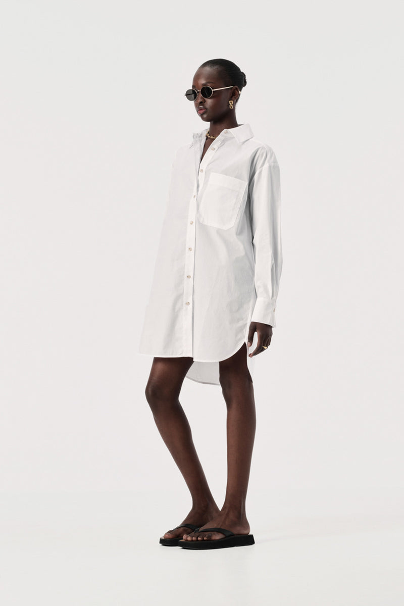 Elka Collective - Tribute Shirt Dress - White
