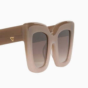 Valley Eyewear - Brigada - Toffee Fade Ivory / Brown Gradient Lens