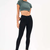 ABRAND - A High Rise Jean - Black Magic