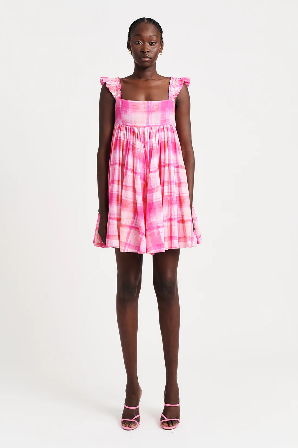 Aureta - Dulce Mini Dress - Fandango Check