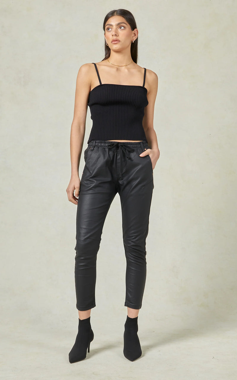 Dricoper - Active Coated Jeans - Coated Black