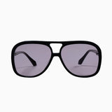 VALLEY EYEWEAR - Bang - Gloss Black - Matte Black Metal Trim - Violet Lens