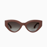 VALLEY EYEWEAR - Bones - Ash Rose / Black Metal Trim / Brown Gradient Lens