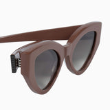 VALLEY EYEWEAR - Bones - Ash Rose / Black Metal Trim / Brown Gradient Lens