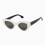 VALLEY EYEWEAR - Bones - Cream Face Black Temples w/ Silver Metal Trim/ Black Lens