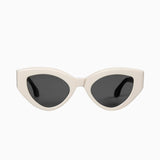 VALLEY EYEWEAR - Bones - Cream Face Black Temples w/ Silver Metal Trim/ Black Lens
