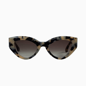 Valley Eyewear - Bones - Fawn Tort / Gold Metal Trim / Black Lens