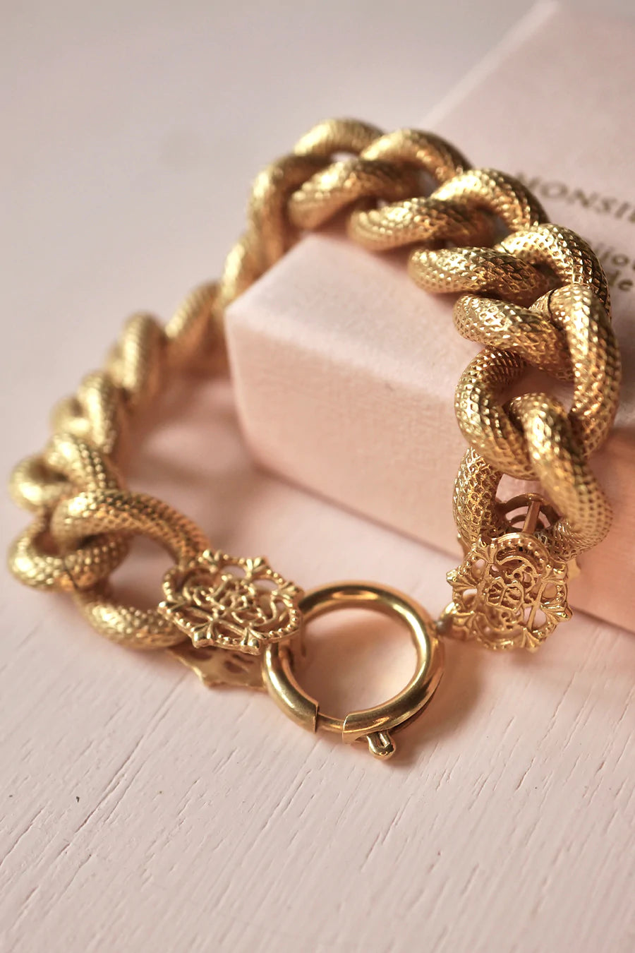 Monsieur Blonde - Tie Me Up Bracelet - Gold