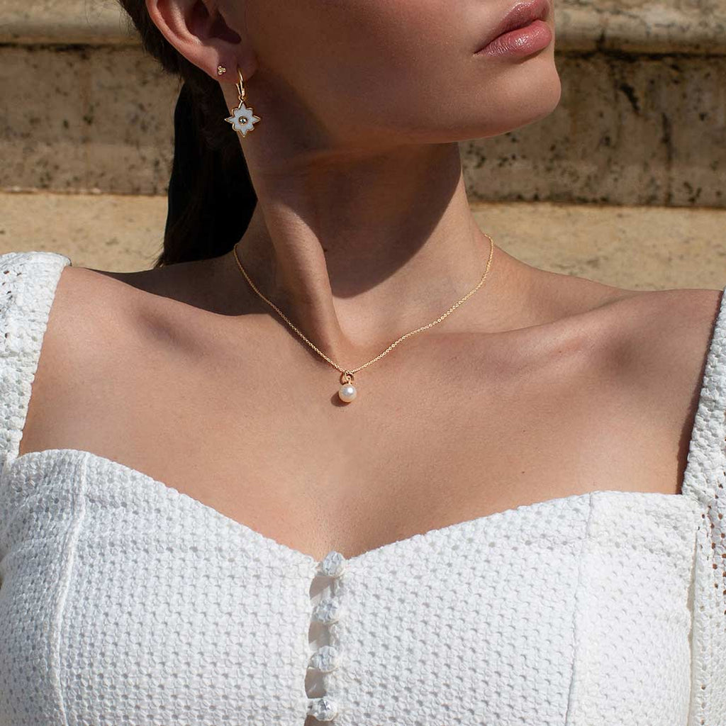 Murkani - Pearl Necklace 18kt Yellow Gold Plate
