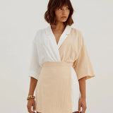SOVERE/ - Destine Mini Skirt - Milk Tea