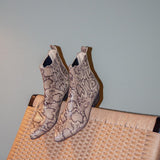 IVY LEE - Bailey Boots - Faux Python