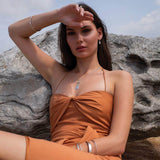 MURKANI - Desert Flower Floral Necklace | Silver