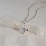 MURKANI - Desert Flower Floral Necklace | Silver
