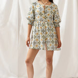 Sancia - Fernery Dress - Margit Tile Print