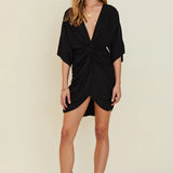 Suboo - Halley Rouched Cross Over Mini - Black
