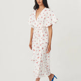 Rowie - Hilda Linen Wrap Dress - Otis Floral