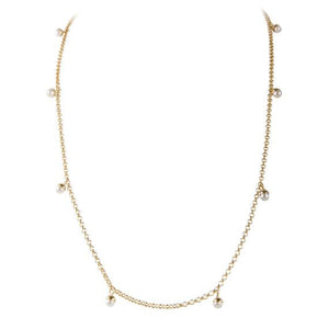 Fairley - Pom Necklace  (Gold)