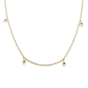 Fairley - Pom Necklace  (Gold)