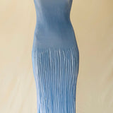 L'IDÉE - Soiree Moss Gown - Sky Blue