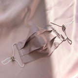 Mulberry Silk Pleated Face Mask - Blush