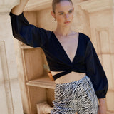 Kinney - Juliet Wrap Top - Black