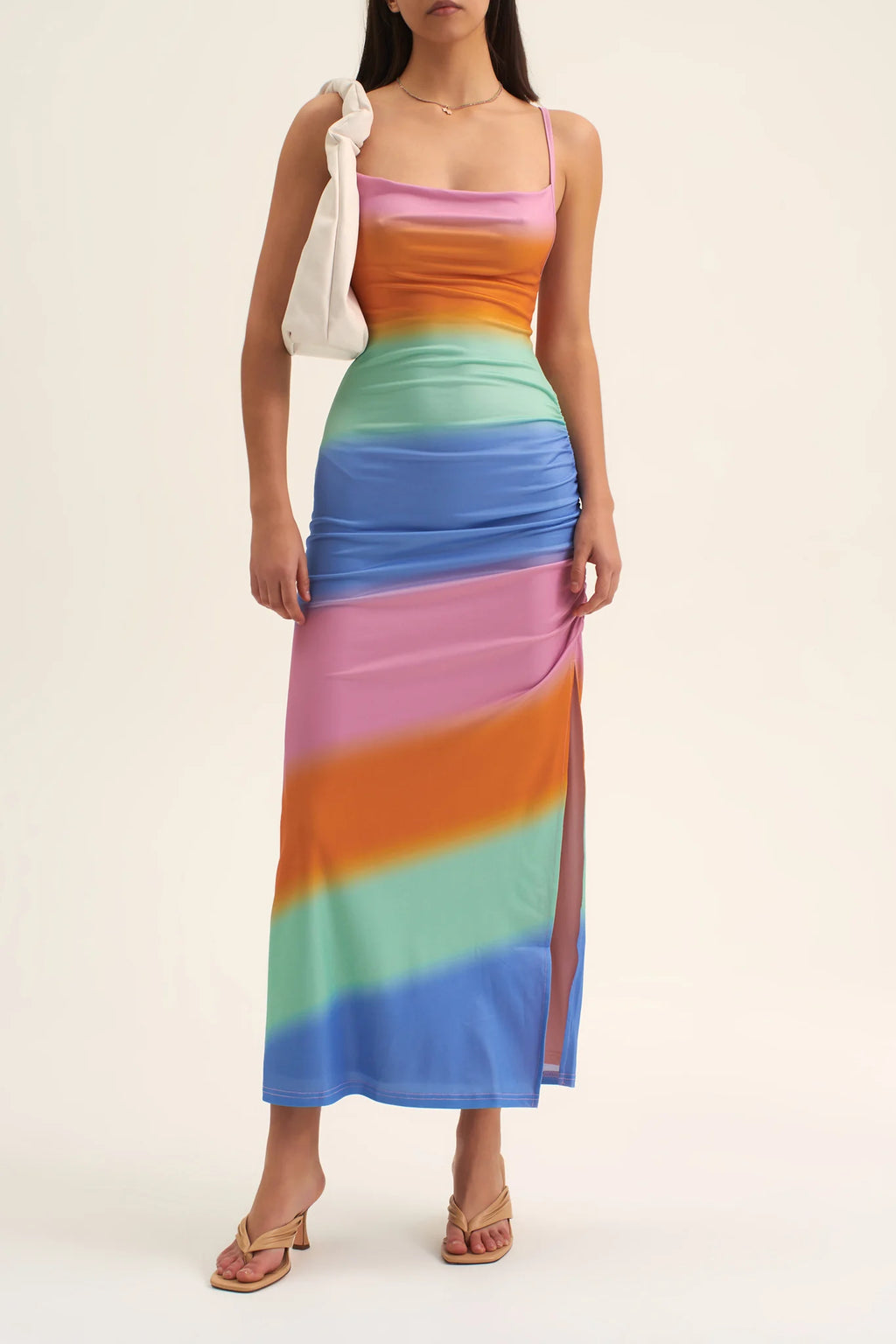 Ownley - Lydia Fitted Maxi Dress - Rainbow