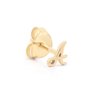 By Charlotte - 14k Gold Love Letter Single Earring "A"