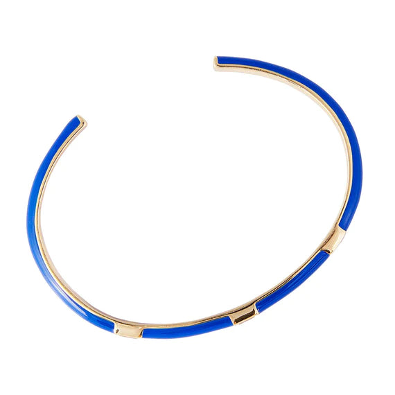 Fairley - Royal Deco Enamel Cuff (Gold Plated)