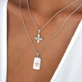 MURKANI - Desert Flower Floral Necklace | Silver