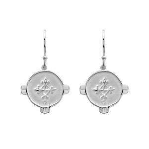 Murkani - Hope Earrings White Topaz - Sterling Silver