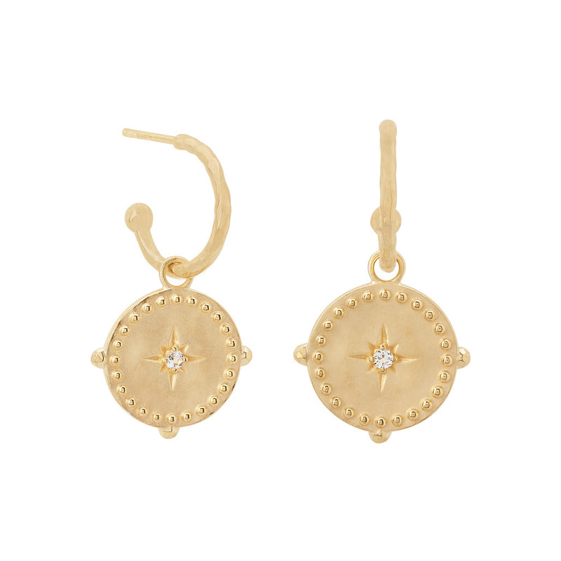 Murkani - Small Hoop Earrings -  Gold