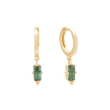 MURKANI - Hanging Baguette | Green Quartz / Gold