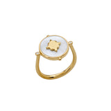 MURKANI - Temple Moon Mother of Pearl Ring