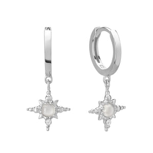 Murkani - Huggies With Hanging Star - Silver