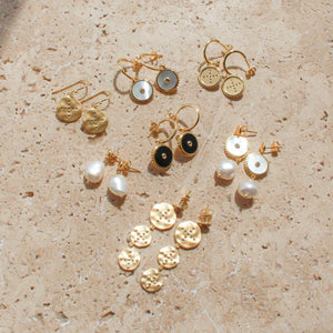 Murkani - Halcyon Shield Earrings - 18kt Gold Plated