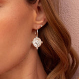 MURKANI - Temple Moon Mother of Pearl Earrings | Silver