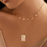 MURKANI - Into the Light - Rectangle Necklace | Gold