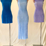 L'IDÉE - Soiree Moss Gown - Sky Blue