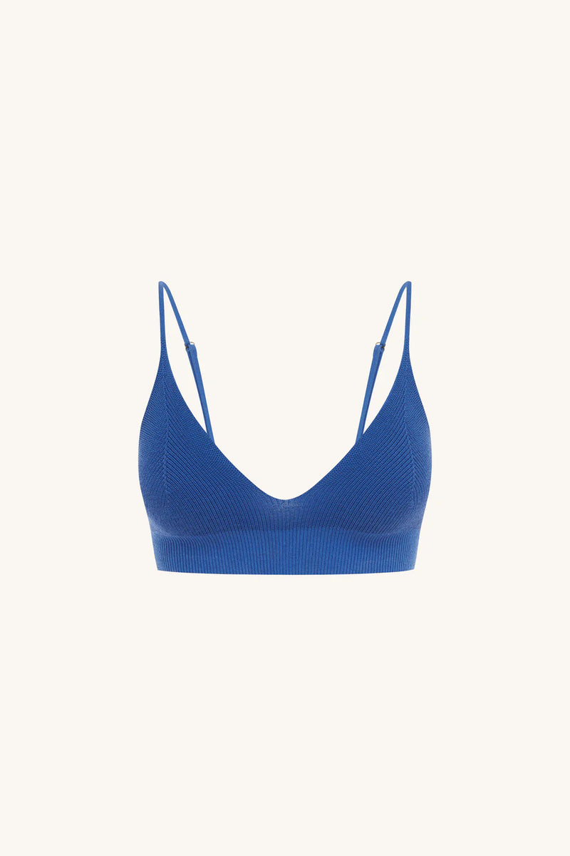 Rowie -  Rose Knit Crop - Cobalt
